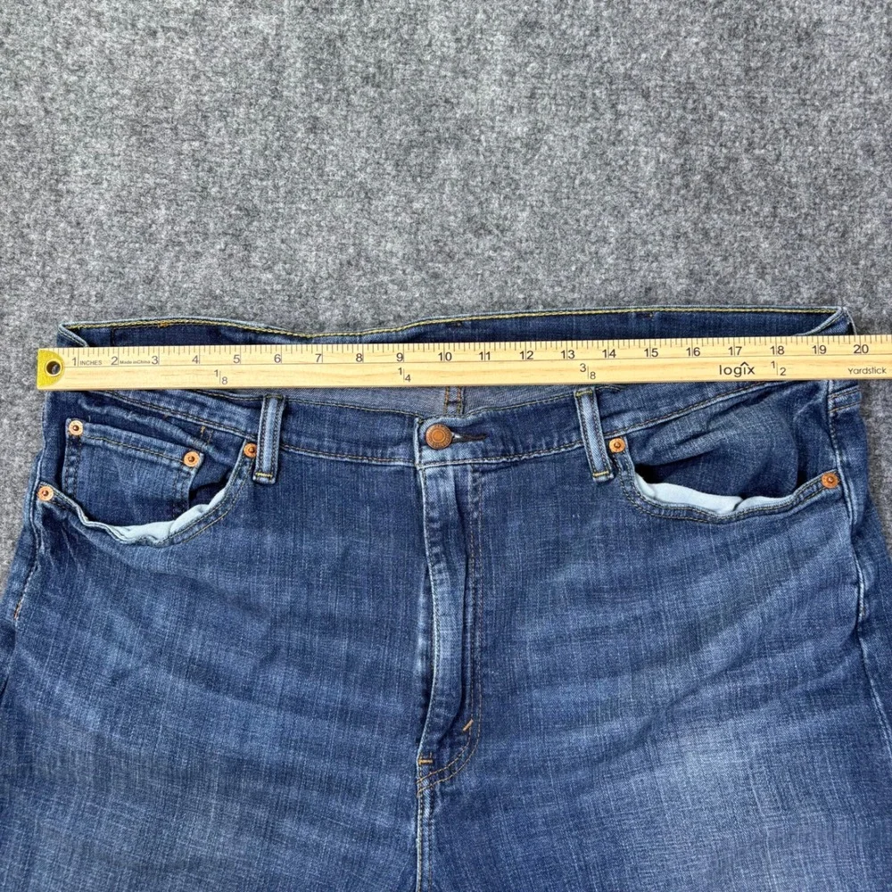 Levis 505 Regular Fit Straight Leg Blue‎ Denim Jeans Mens W40 L30